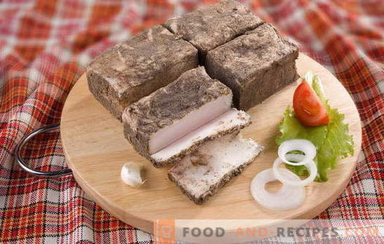 ¡Saltar la manteca de cerdo en casa es rentable! Cómo saladar la grasa en la casa seca, caliente, en salmuera o cáscara de cebolla