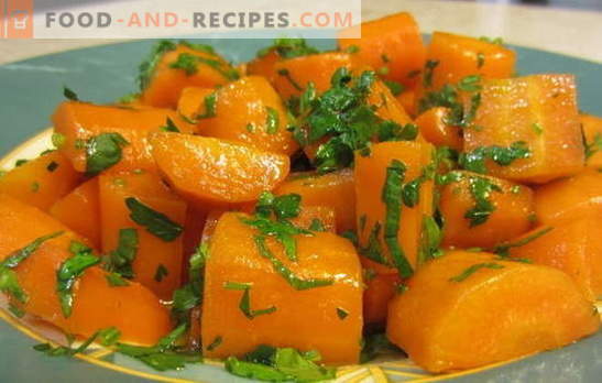 Las zanahorias guisadas son una guarnición brillante y saludable y son  parte de muchos platos. Las mejores recetas para zanahorias y platos  guisados ​​con su participación