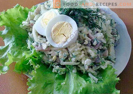 Ensalada de arenque - las mejores recetas. Cómo cocinar correctamente y sabrosa la ensalada de arenque.