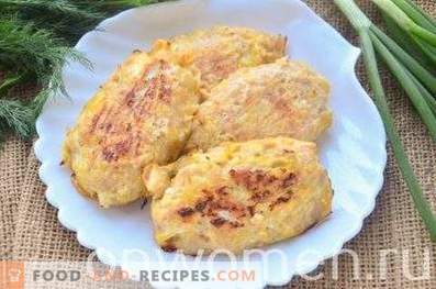 Chicken cutlets with cabbage in the oven