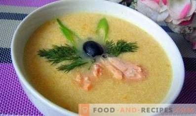 Sopa de puré de pescado