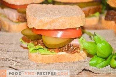 Sándwich con carne de cerdo y verduras