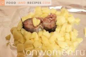Merluza al horno con patatas