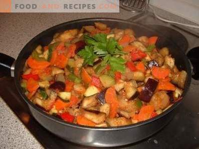 Guiso de verduras con berenjenas y calabacín