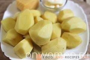Patatas con queso en el horno