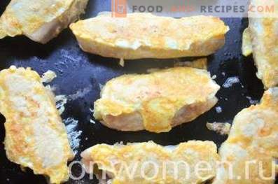 Ramitas de filete de pollo con pepino en vinagre