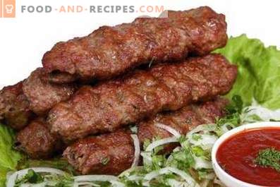 Kebab de carne de vaca
