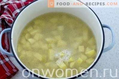 Supă cu coace topită