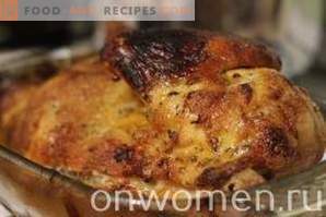 Pollo al horno con ajo