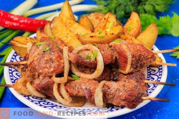 Kebab de cerdo en el horno