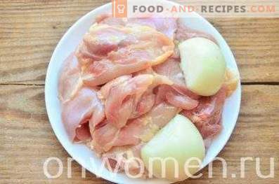 Terrina de pollo con calabacín y espinacas