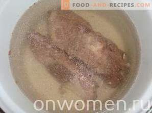 Sopa de carne con albóndigas