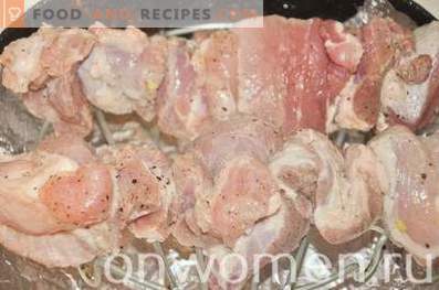 Kebab de cerdo en el horno durante dos horas