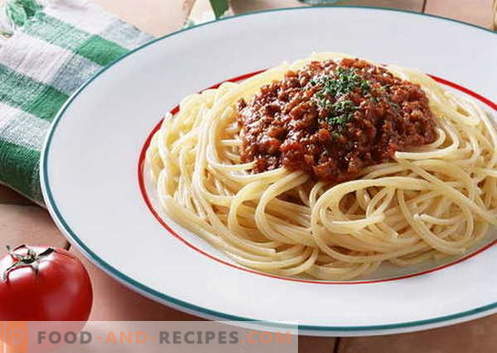 Las salsas para espagueti son las mejores recetas. Cómo cocinar correctamente y sabrosa la salsa para espaguetis.