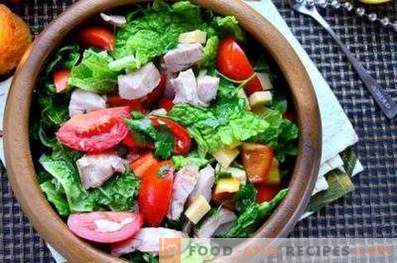 Aderezo de ensalada de vegetales frescos