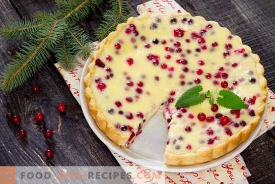 Los mejores pasteles de invierno - con bayas congeladas, mermeladas y frutas enlatadas