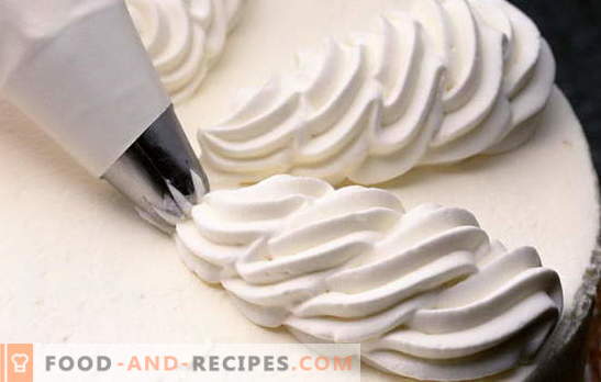 Crema de crema para la torta - ¡fácil! Las mejores recetas de repostería crema de nata pastel y repostería
